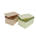 मजबूत प्रैक्टिकल फोल्डिंग टोटे बॉक्स, ढक्कन के साथ फैशनेबल बंधने योग्य बक्से;