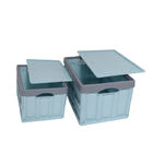 अल्ट्रालाइट OEM बंधने योग्य प्लास्टिक बॉक्स, ढक्कन के साथ वियोज्य तह टोकरा;