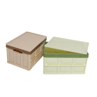गुणवत्ता  Multiscene Collapsible Storage Bins With Lid , Silk Road Enterprise Durable Foldable Plastic Bins फैक्टरी