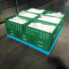 फल सब्जी के लिए हरी प्लास्टिक भंडारण टोकरा 600x400x220cm