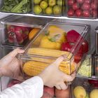 किचन रेफ्रिजरेटर ऑर्गनाइज़र बिन्स बीपीए फ्री सेव स्पेस प्लास्टिक