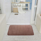 पॉलिएस्टर मेमोरी फोम बाथरूम मैट 50x80 सेमी गैर पर्ची